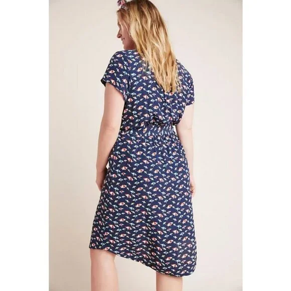 💕ANTHROPOLOGIE MAEVE💕 Catherine Shirtdress ~ Beach Umbrella Print 14 NWT - Picture 10 of 16